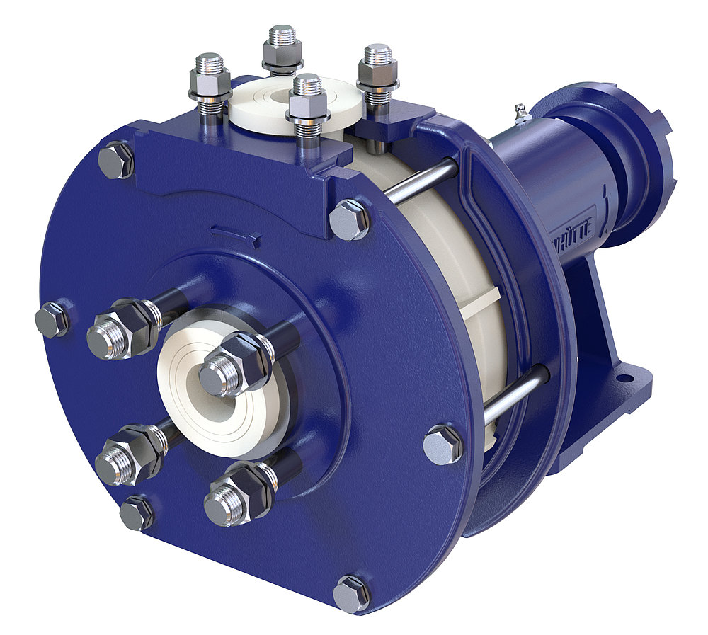 Rheinhütte Pumpen Pump Typ RCKu – Standardized chemical pump in plastic