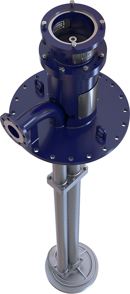 Rheinhütte Pumpen Pump Typ GVSO – Vertical chemical centrifugal pump in metal